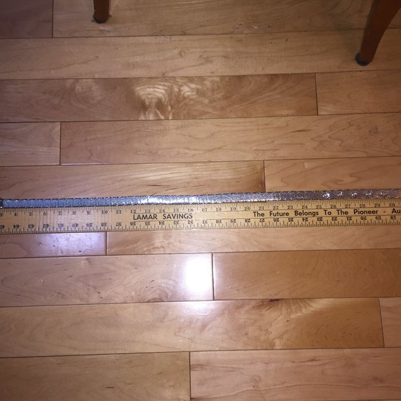 Vintage Whiting & Davis Silver Chrome Shiny Mesh Metal Slinky Belt Womens 24-28" - Picture 2 of 10